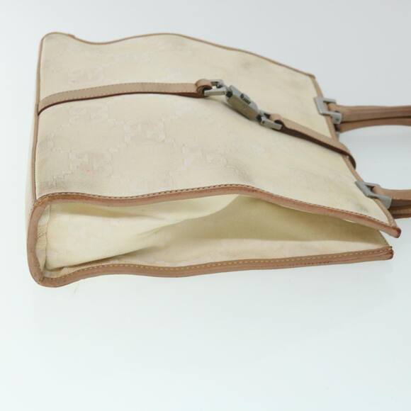GUCCI GG Canvas Jackie Hand Bag Beige Brown - Picture 4 of 12